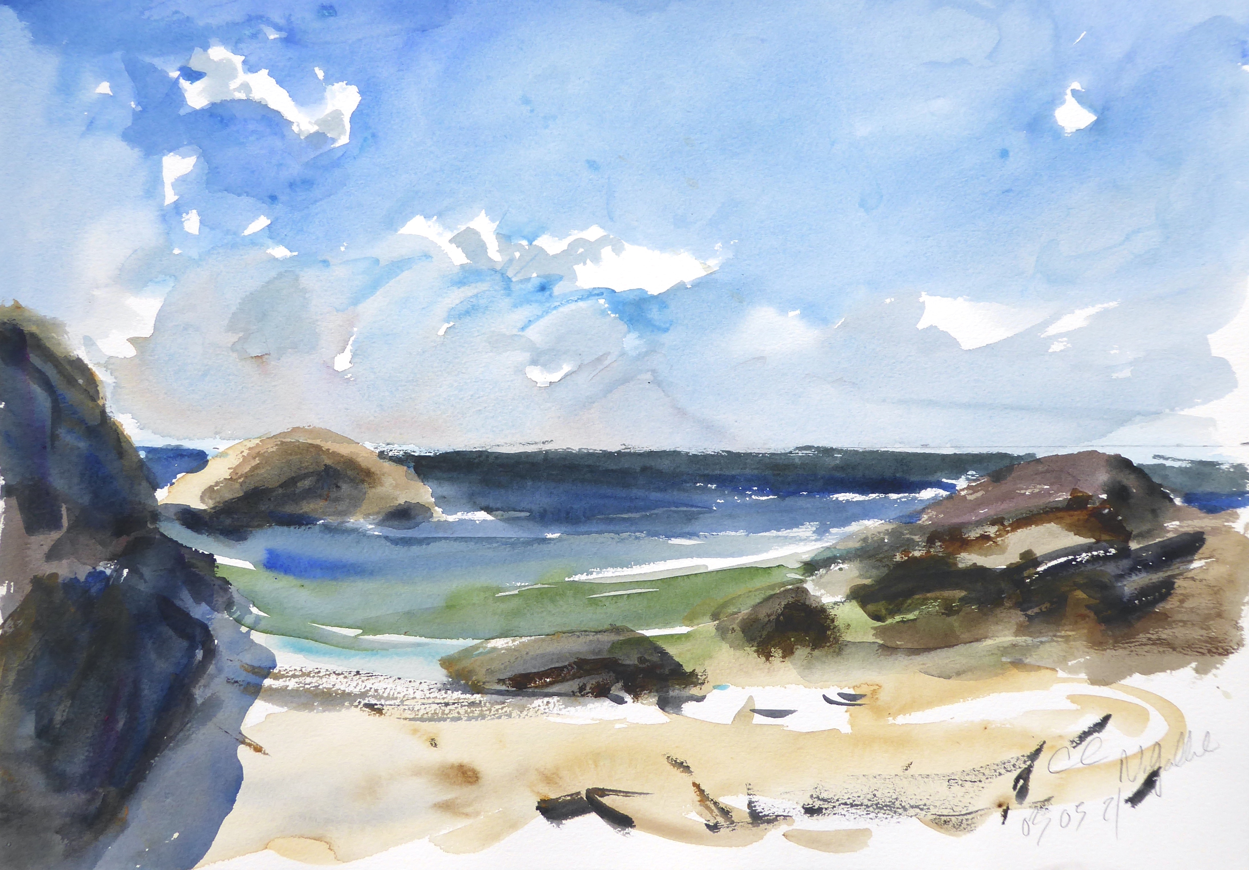 Aquarelle nathalie gallet concarneau mai 2021 07 15