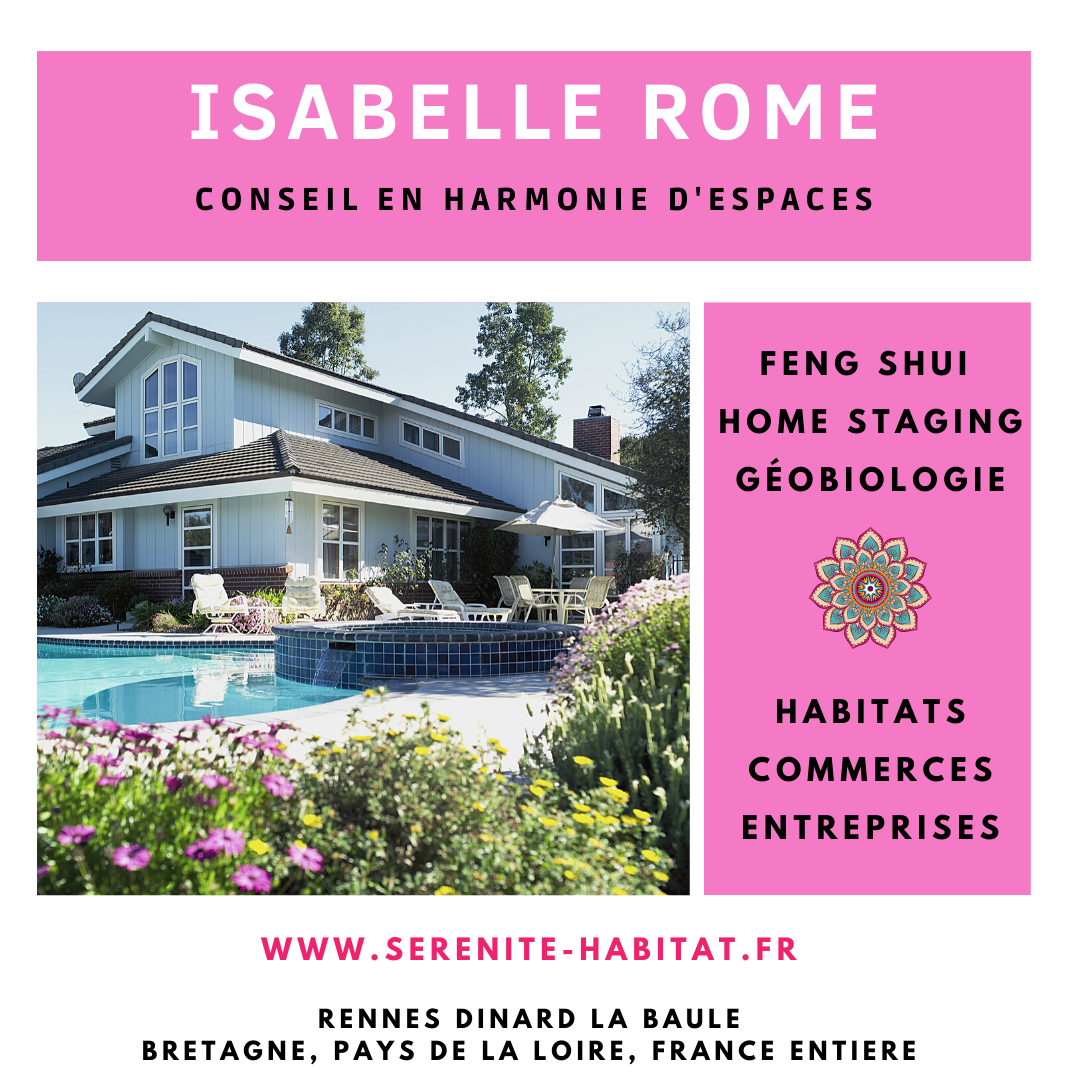 Isabelle ROME logo SERENITE HABITAT Feng Shui Home Saging Géobiologie