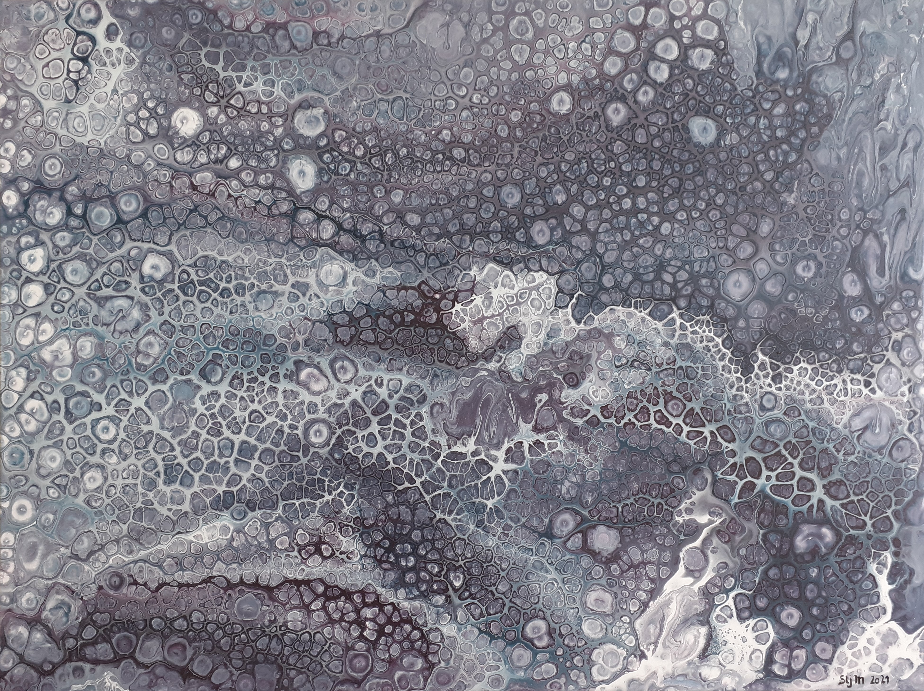 Le Chien, 60 x 80, Acrylique fluide sur toile
Chez Adeline