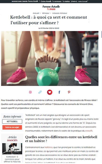 Kettlebell comment l'utiliser ?