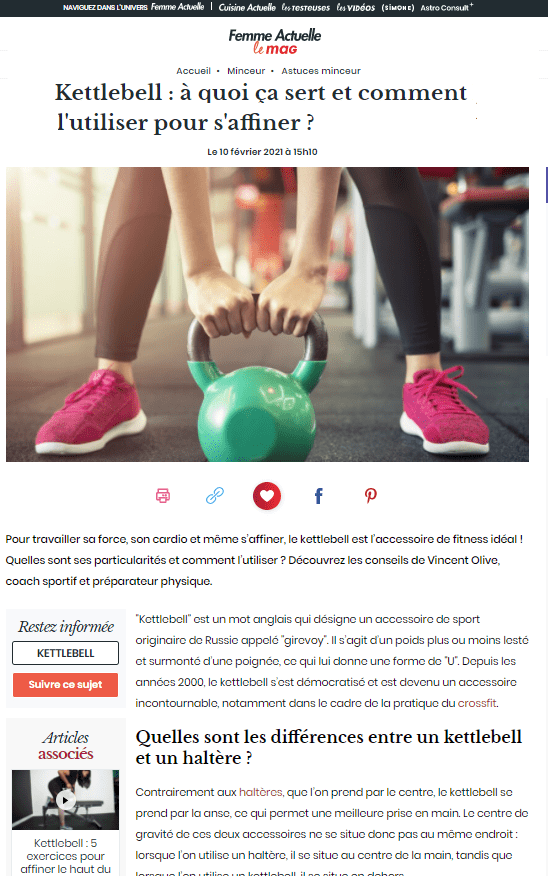 Kettlebell comment l'utiliser ?