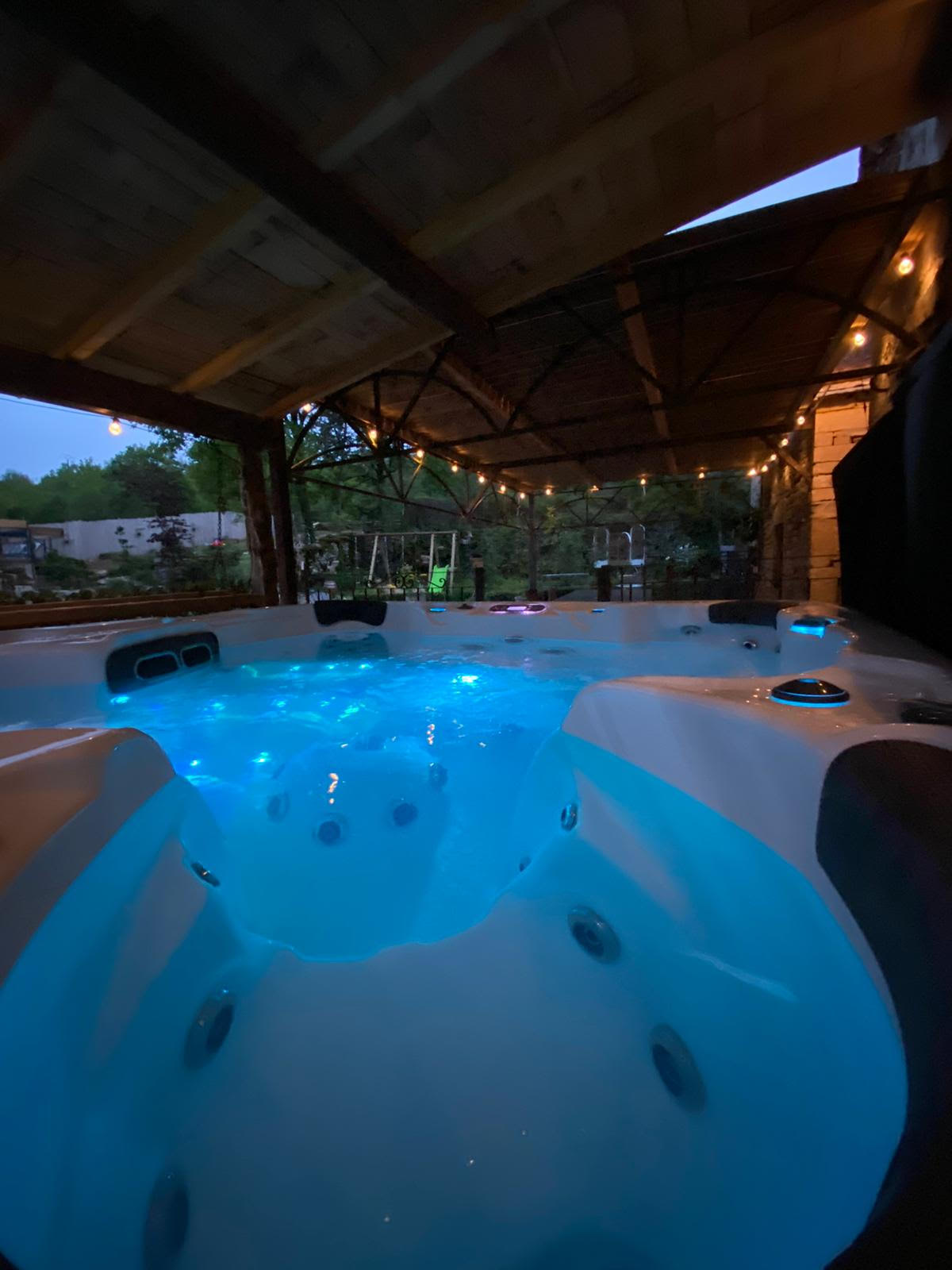 Spa allume de la eau