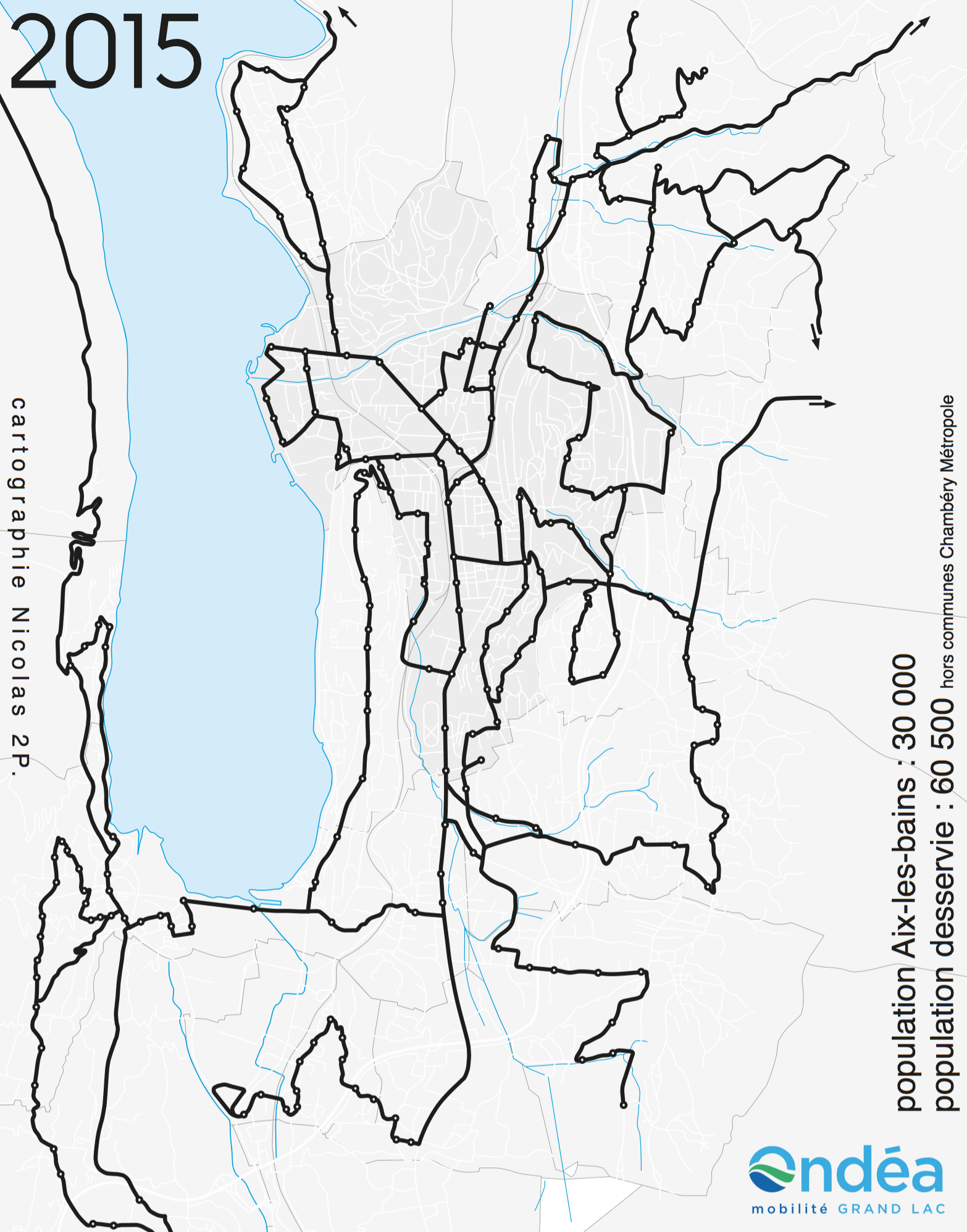 emprise du réseau Ondéa en 2015