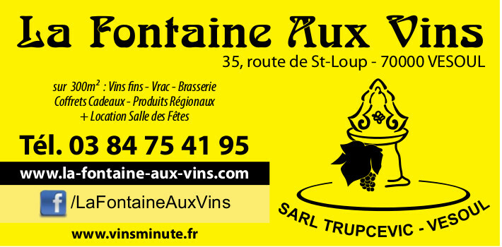 La fontaine aux vins est partenaire du club de basket de la ville de Vesoul