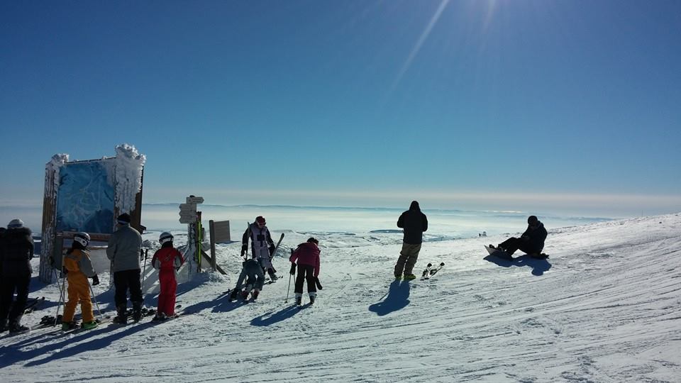 Haut des pistes ski lioran