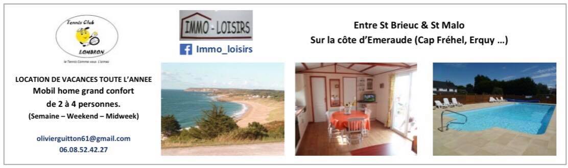 Sponsors du club : Immo_Loisirs entre St-Brieuc et St Malo 