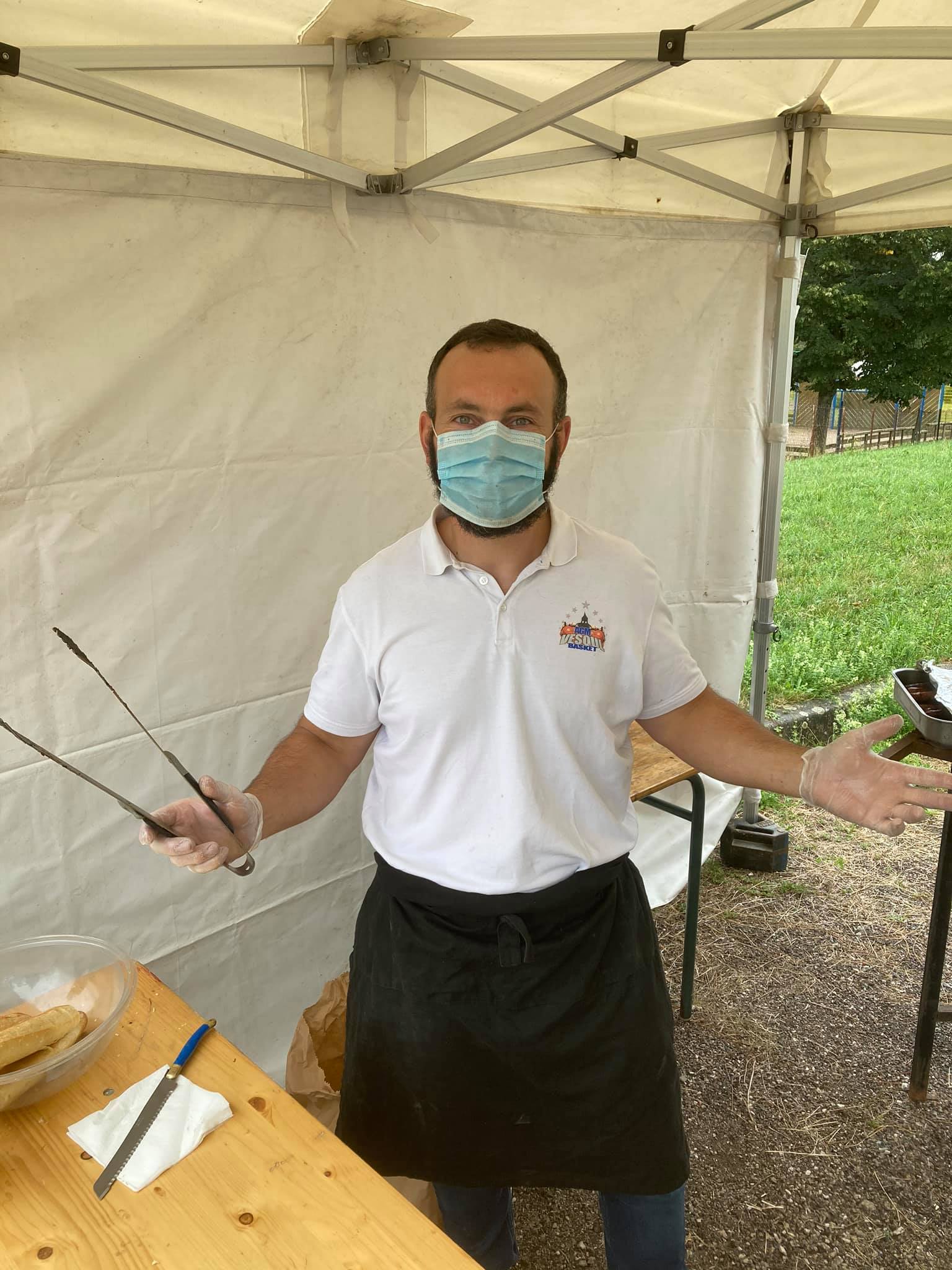 Gabi le chef cuisto du club de basket de Vesoul, l'une des associations sportives de Vesoul