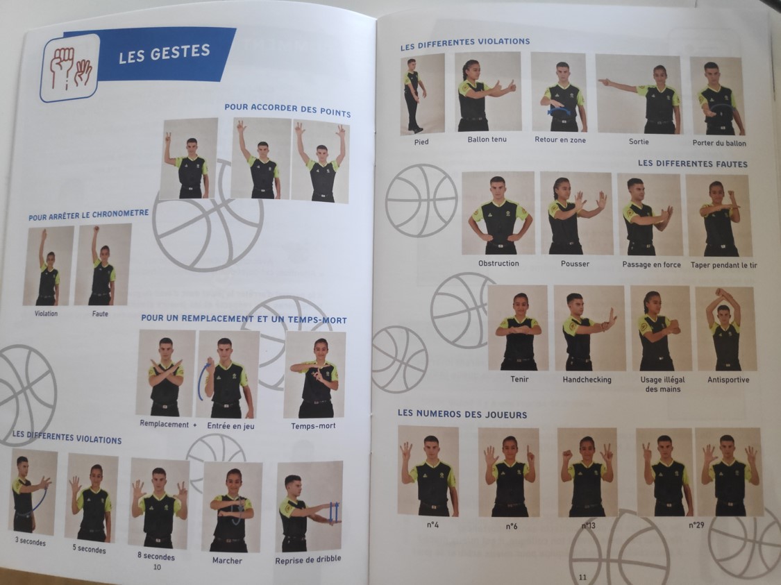 Les gestes d arbitres