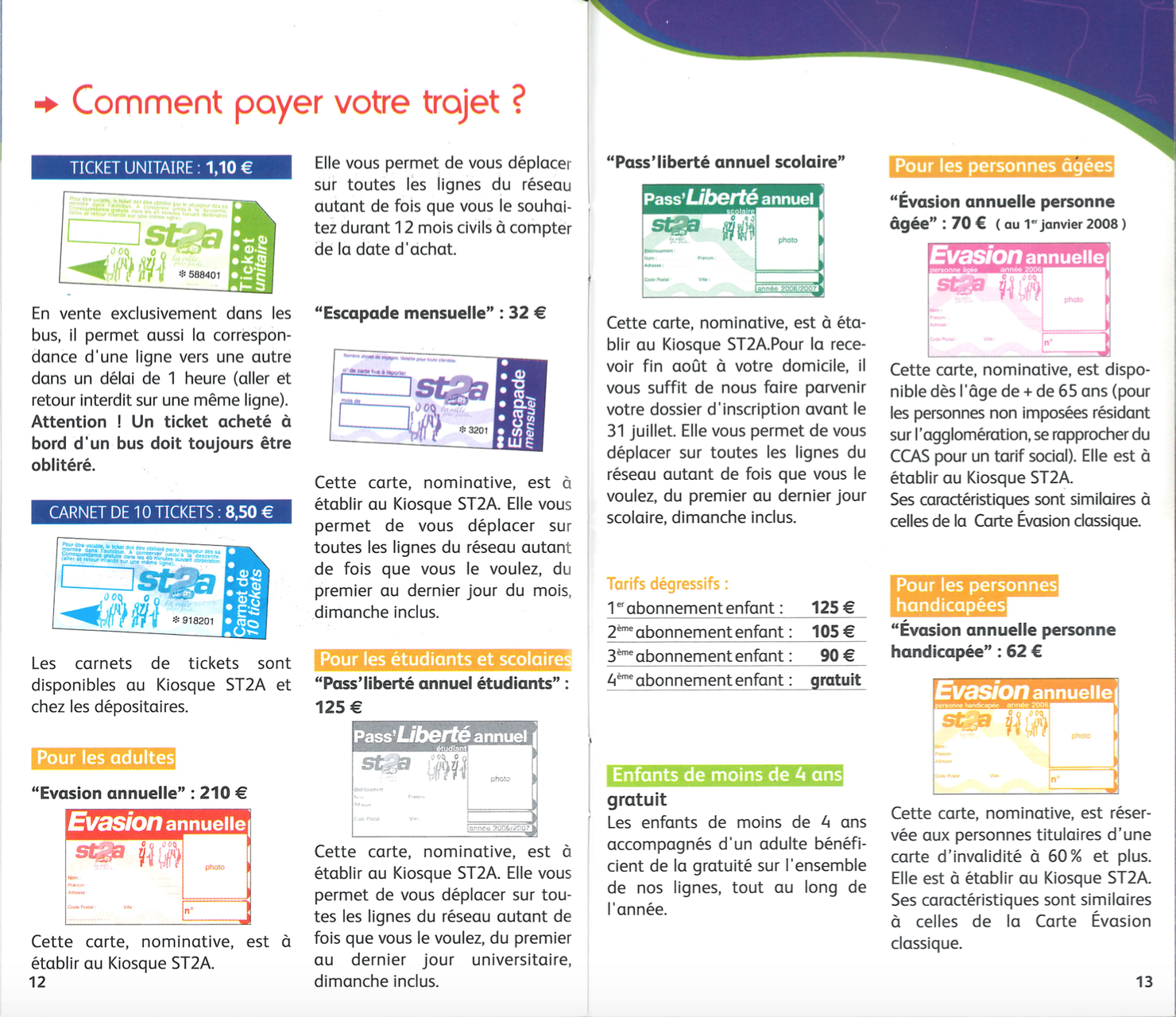 Guide 2007 tarifs