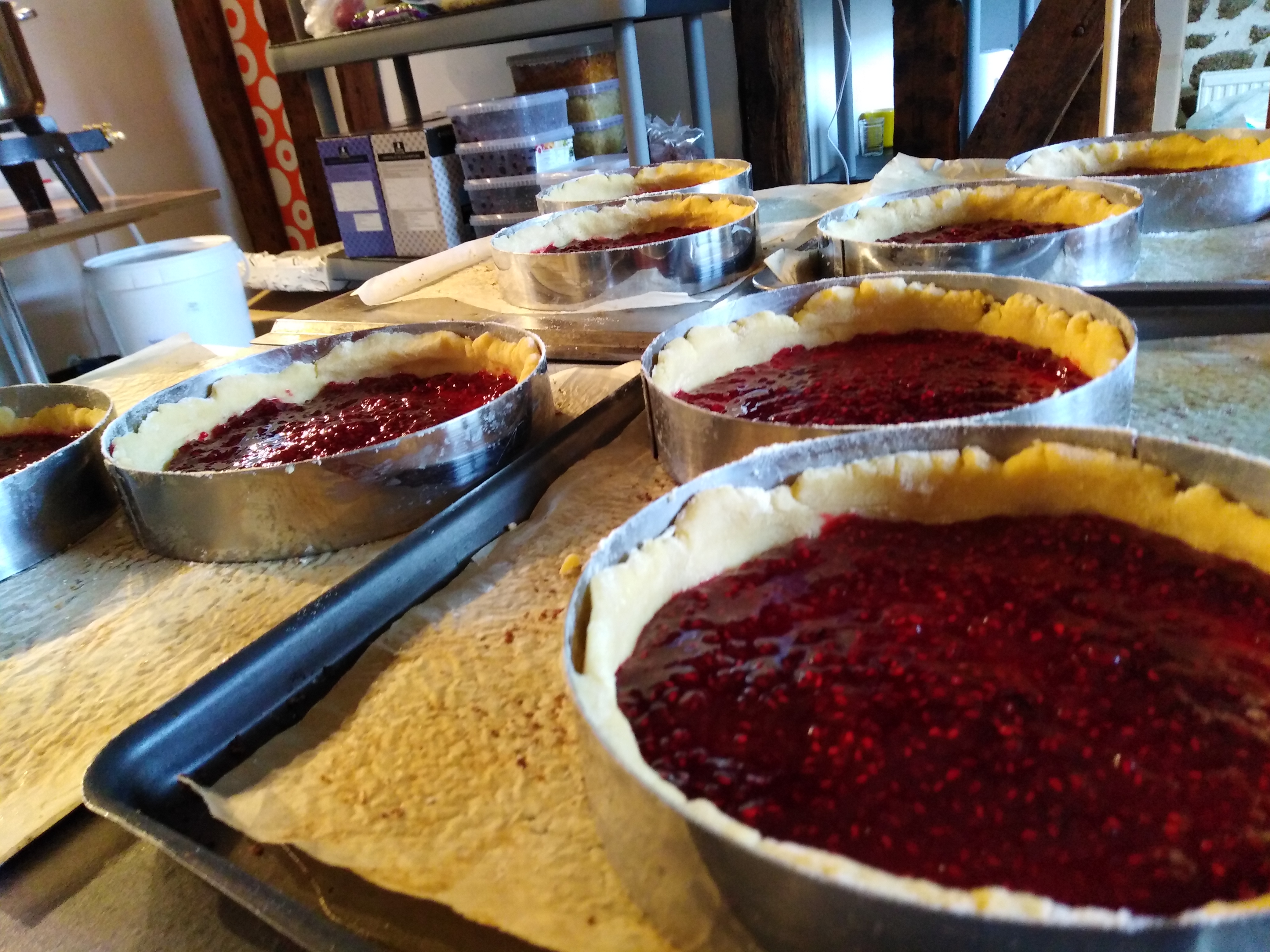 Le gâteau breton à la framboise!