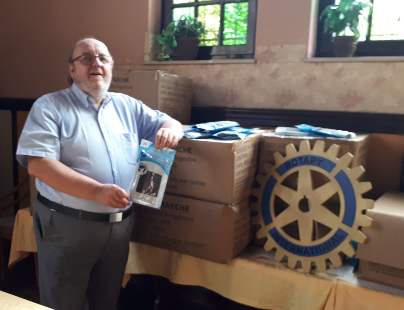 Distribution de masques en tissu