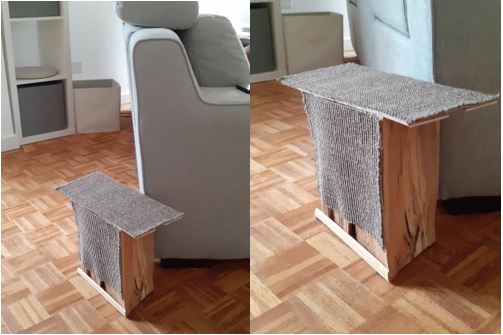 Idée "Bien vivre ensemble" - Fabriquer un griffoir avec des matériaux naturels.