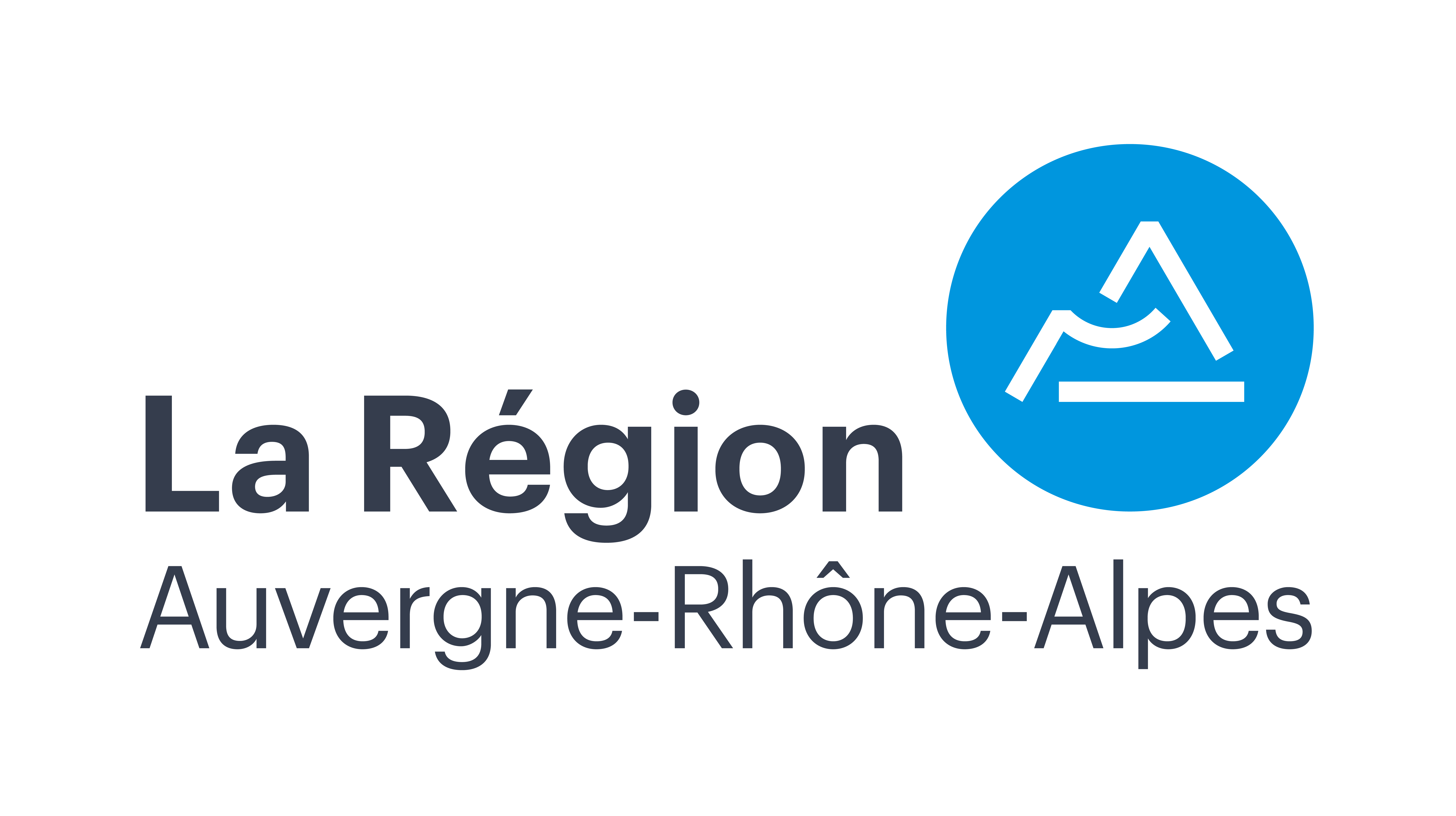 Logo RegionARA Partenaire typo-gris-pastille-bleu