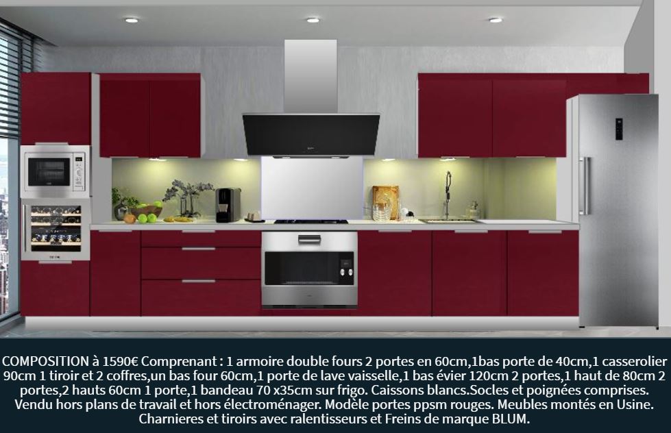 Cuisine rouge 1590 pau