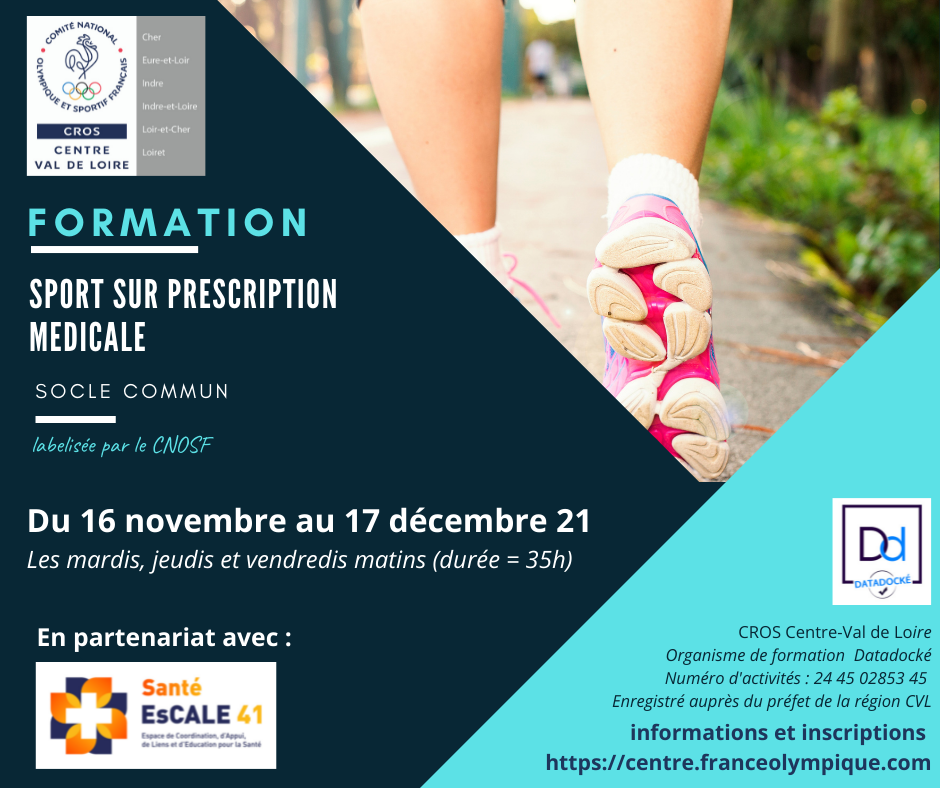 ALERTE FORMATION : sport sur prescription médicale