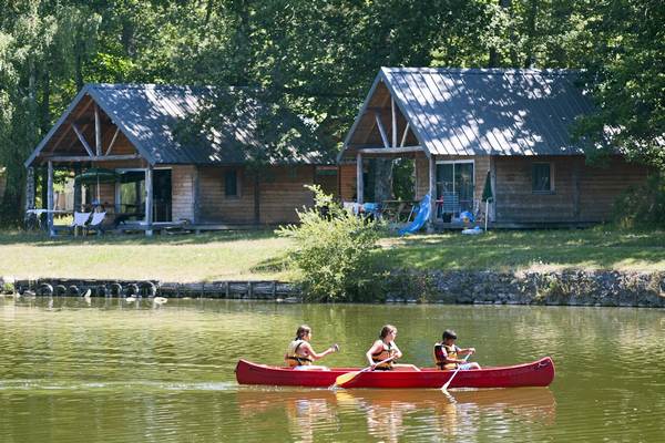Huttopia camping rille chalet canoe ete