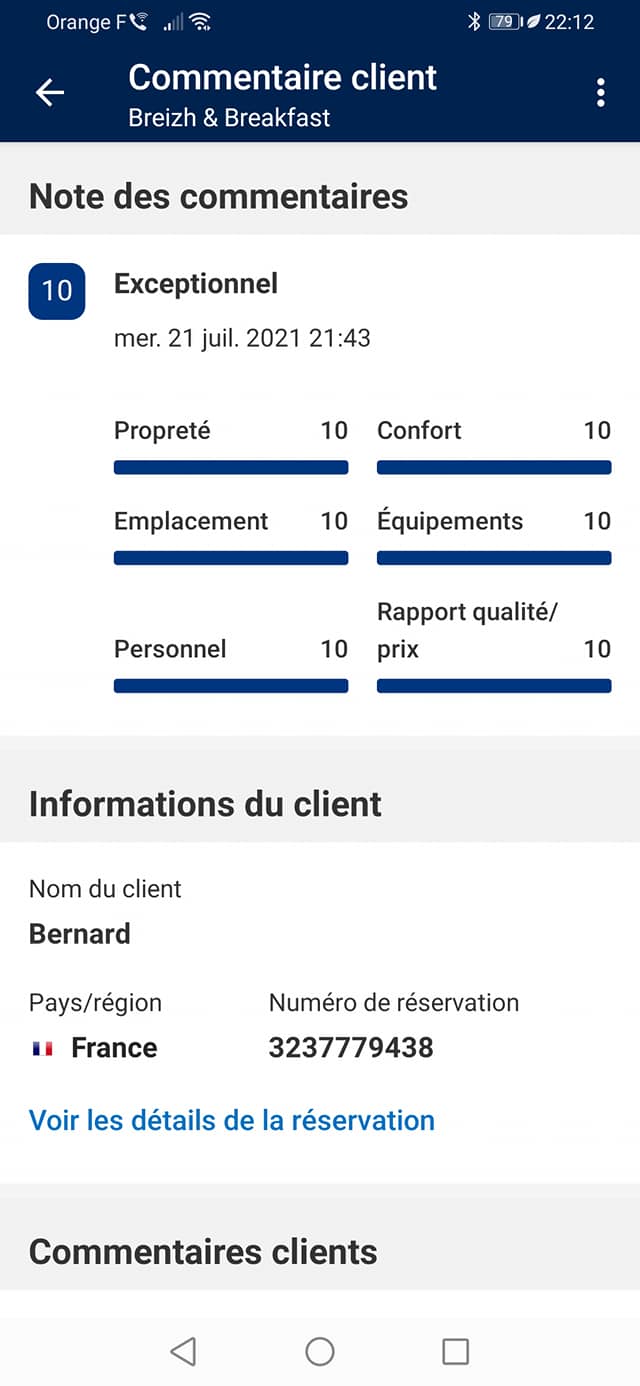 Commentaire 22 juillet 1