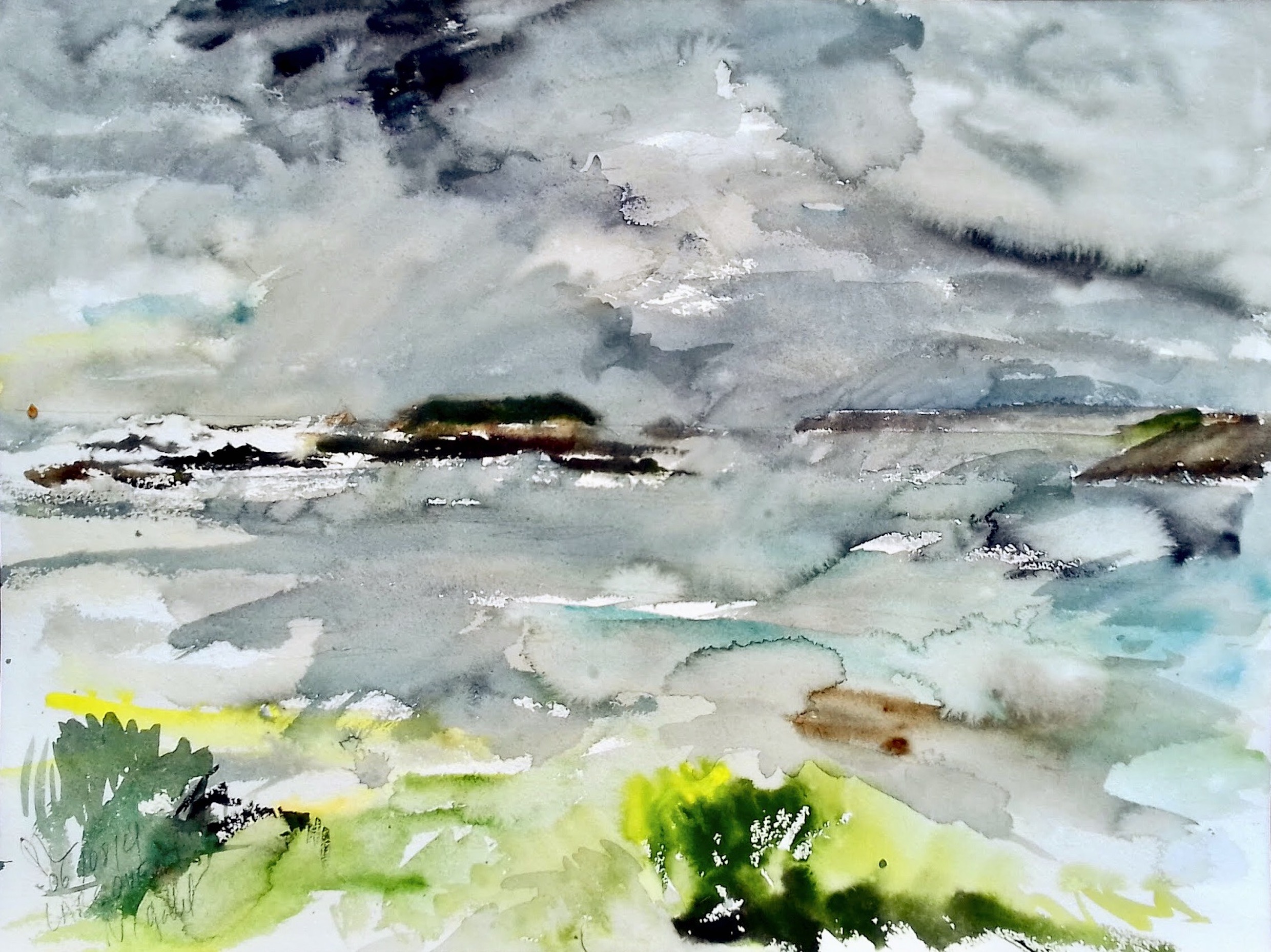 Nathalie gallet aquarelles 07 21 11 12 larcouest 46x61 arches torchon 300 gr