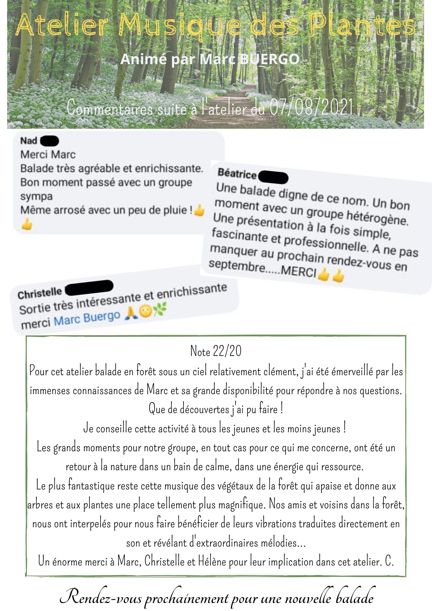 Atelier musique des plantes