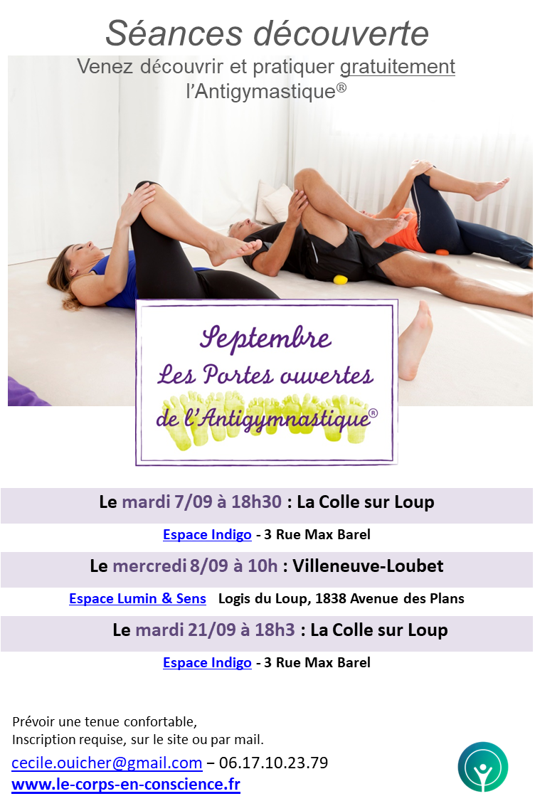 Séances découverte de Septembre