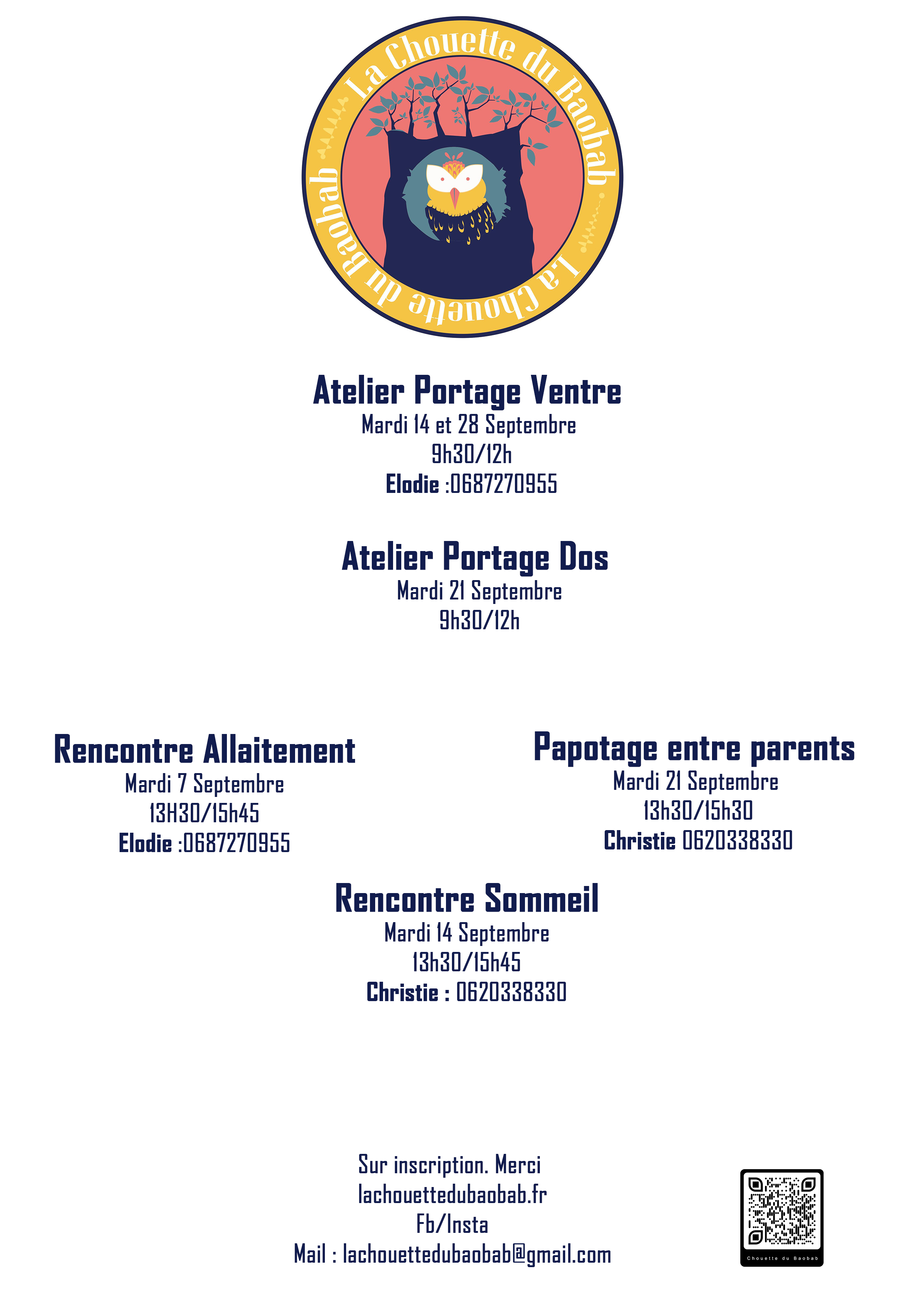 Les dates de septembre