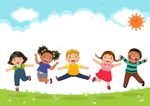 78757586-happy-kids-jumping-together-during-a-sunny-day