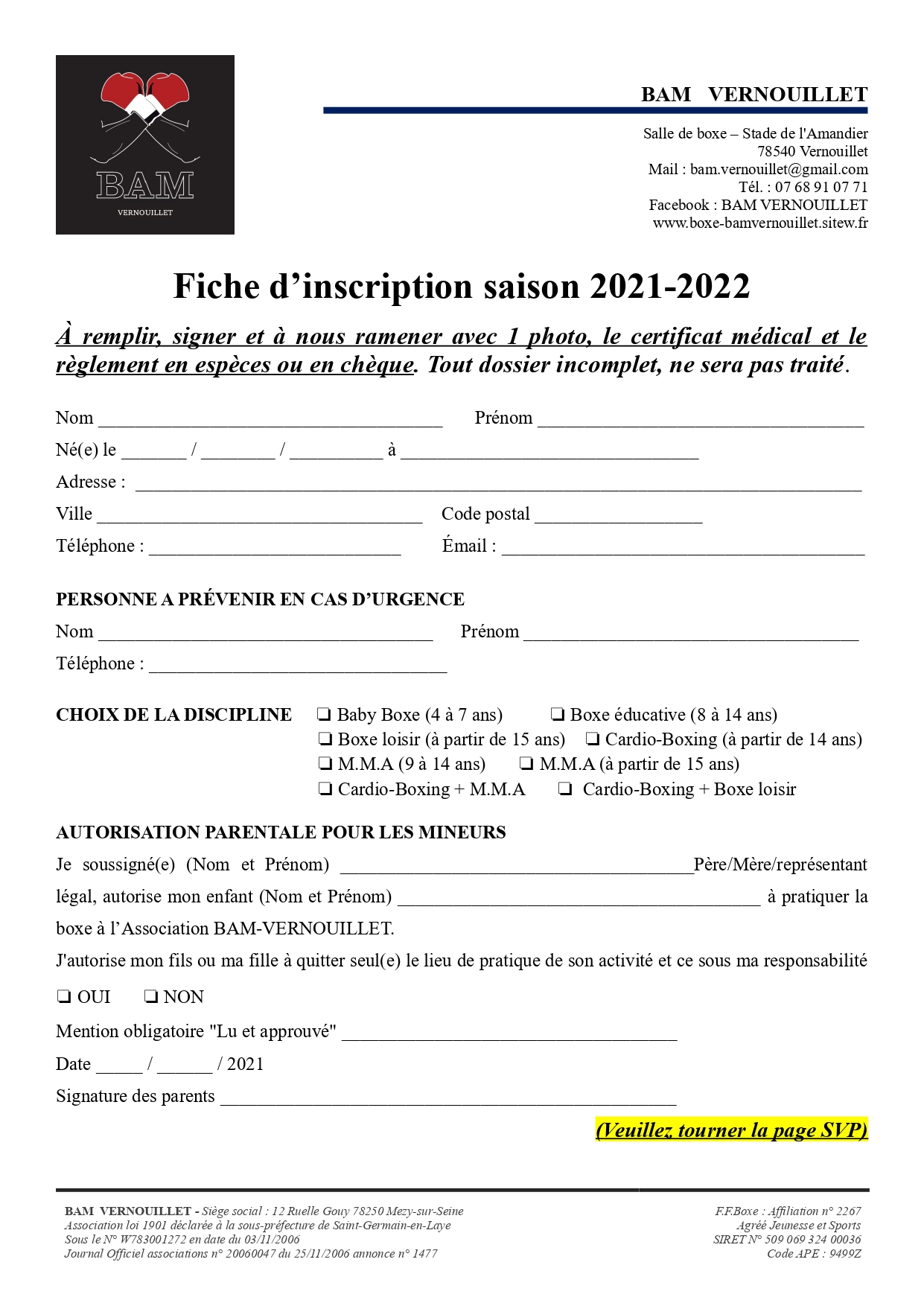 Fiche-d-inscription-adherents-Saison-2021-2022-BAM-VERNOUILLET-4 recto