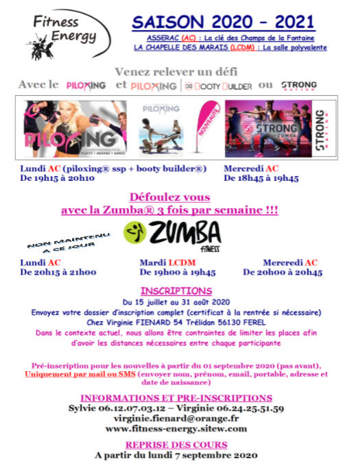 Flyer sans zumba lundi
