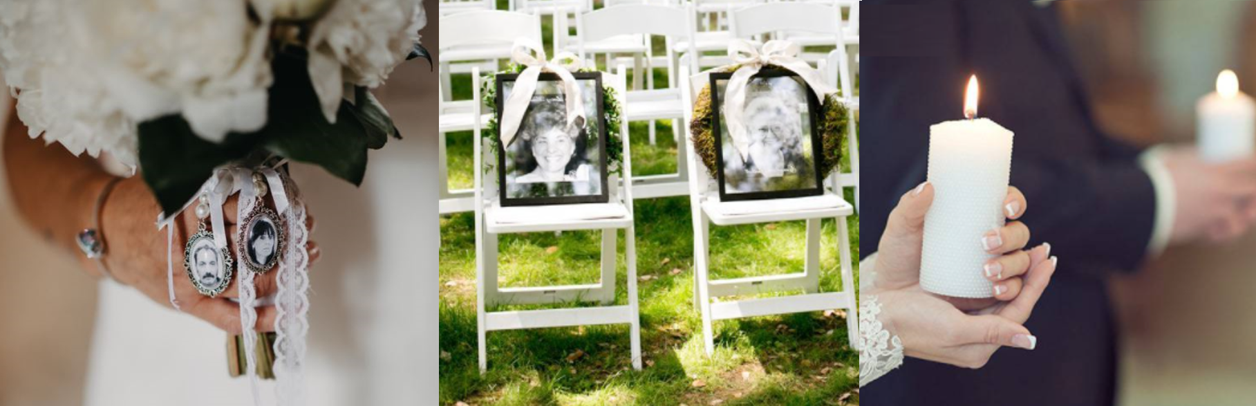 Rendre hommage aux défunts au cours d'un mariage