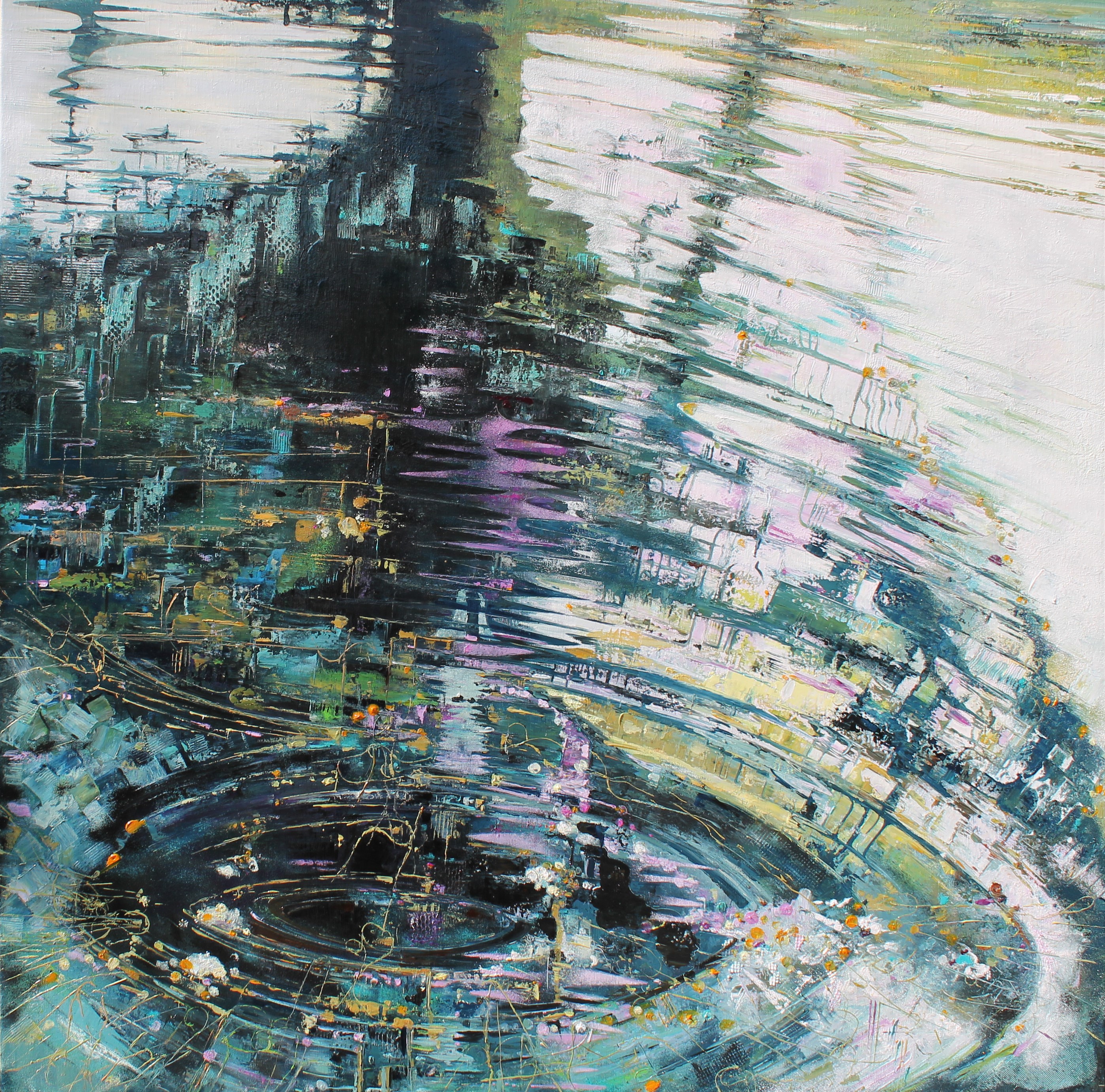Encyclie bleue format 100 x 100