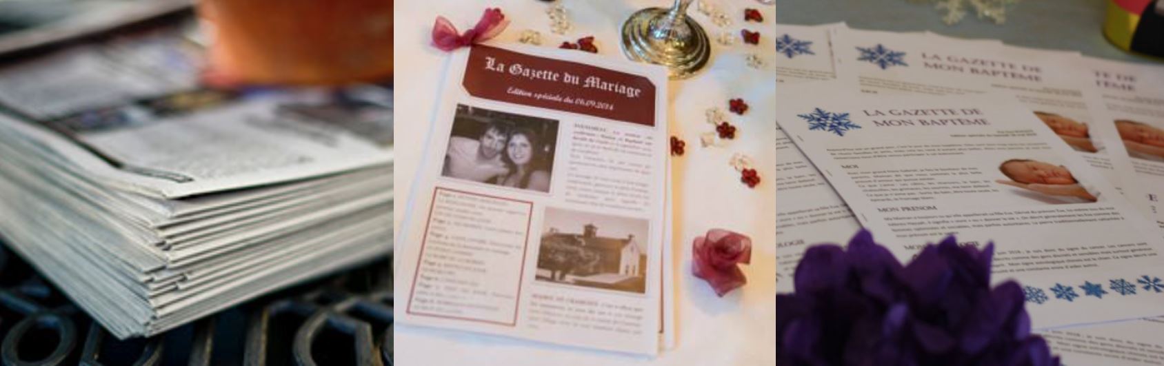 La gazette de mariage ou de baptême