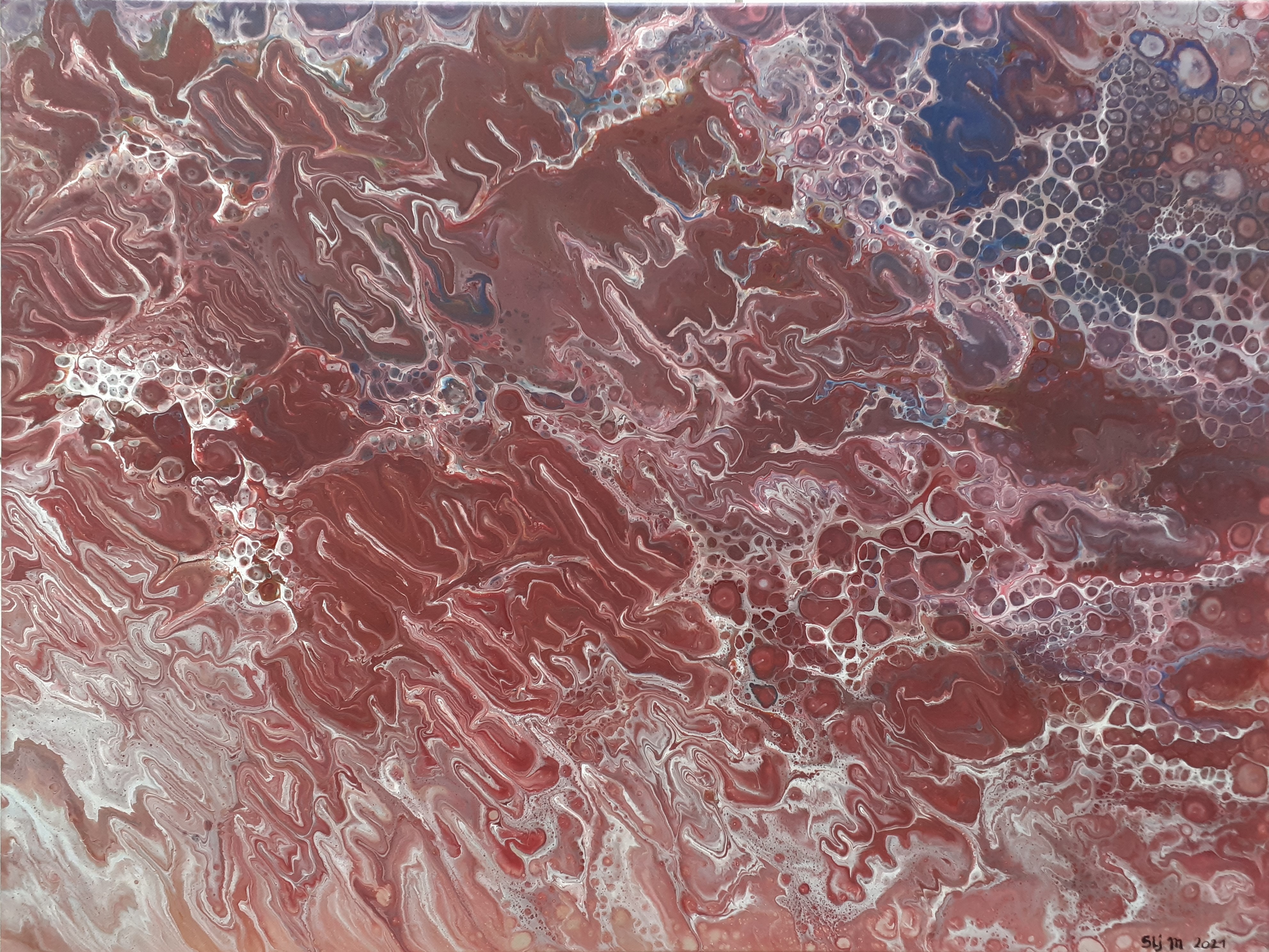 Trolls, 60 x 80, Acrylique fluide sur toile