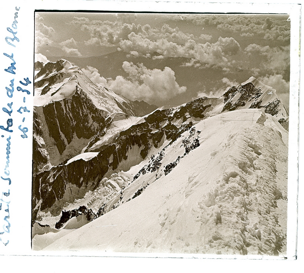 Arete sommitale du mont blanc
