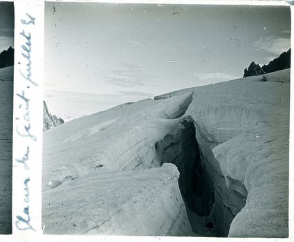 Crevasse glacier du geant