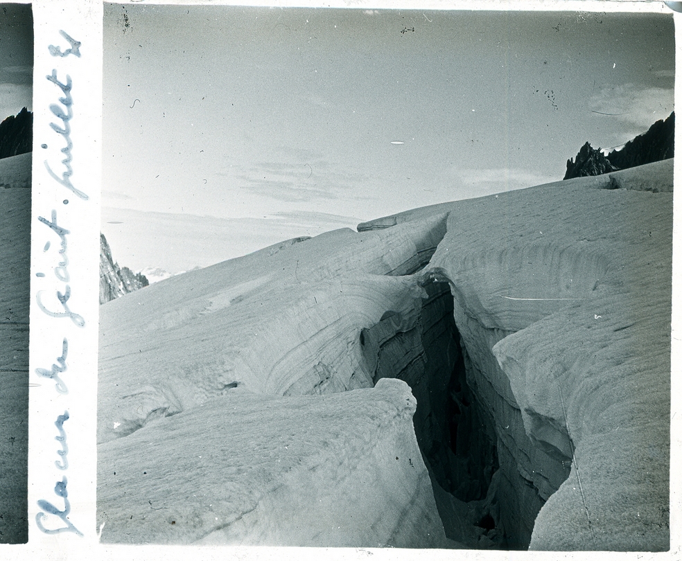 Crevasse glacier du geant