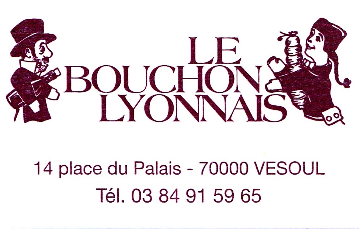 Le restaurant le bouchon lyonnais soutient le club principal de vesoul