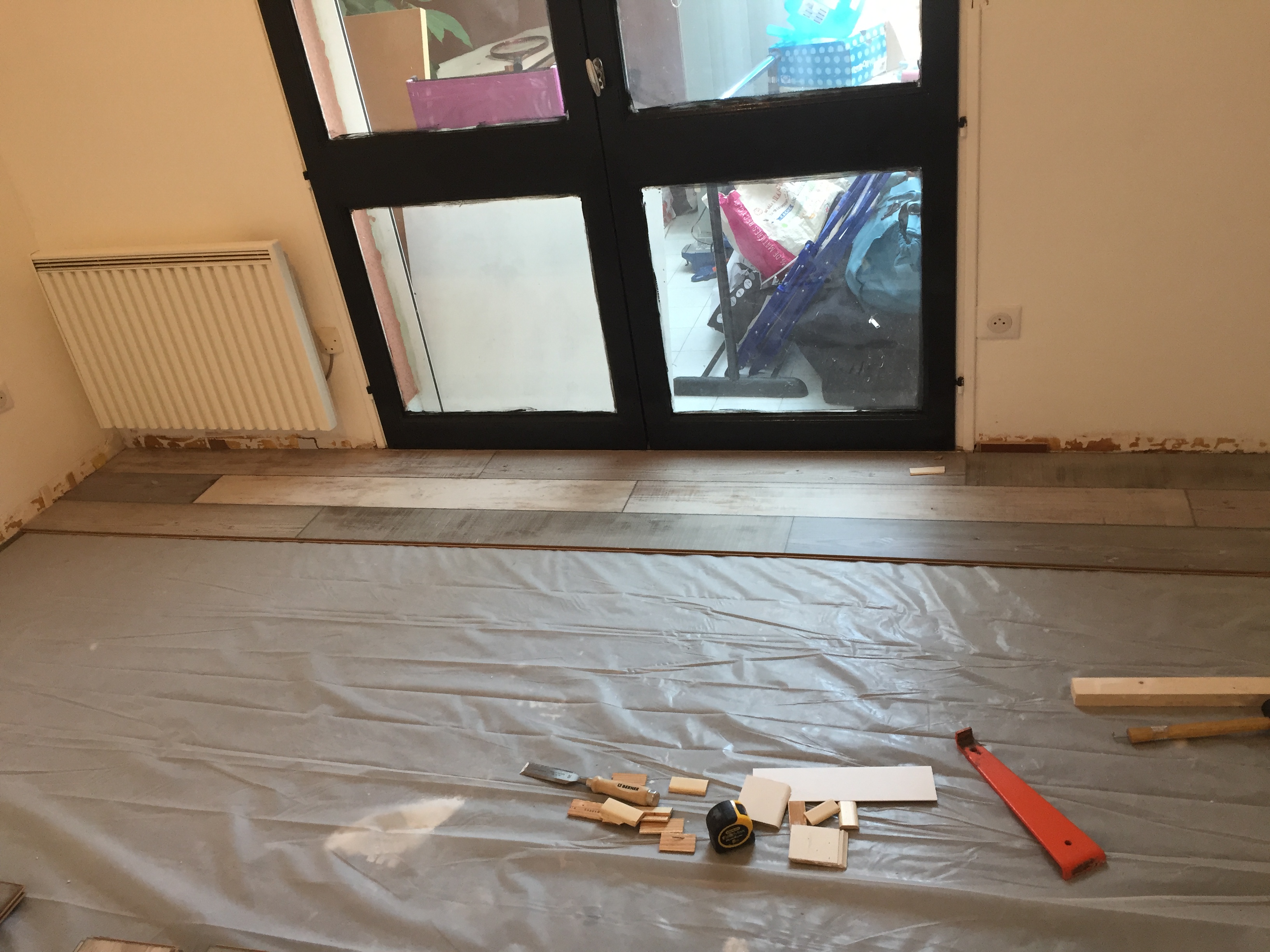 Demarrage chantier parquet