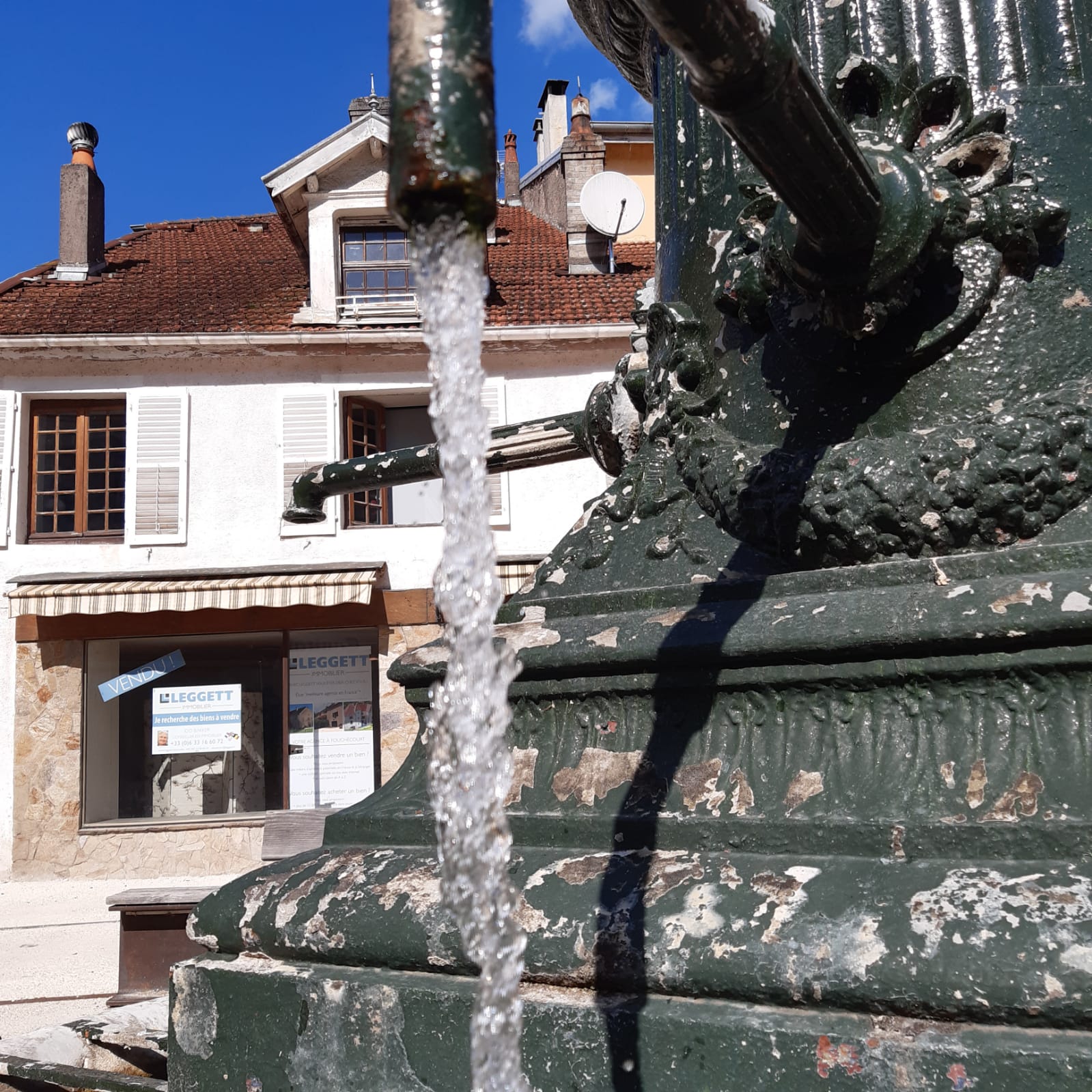 Une fontaine qui nous a bien rafraîchis