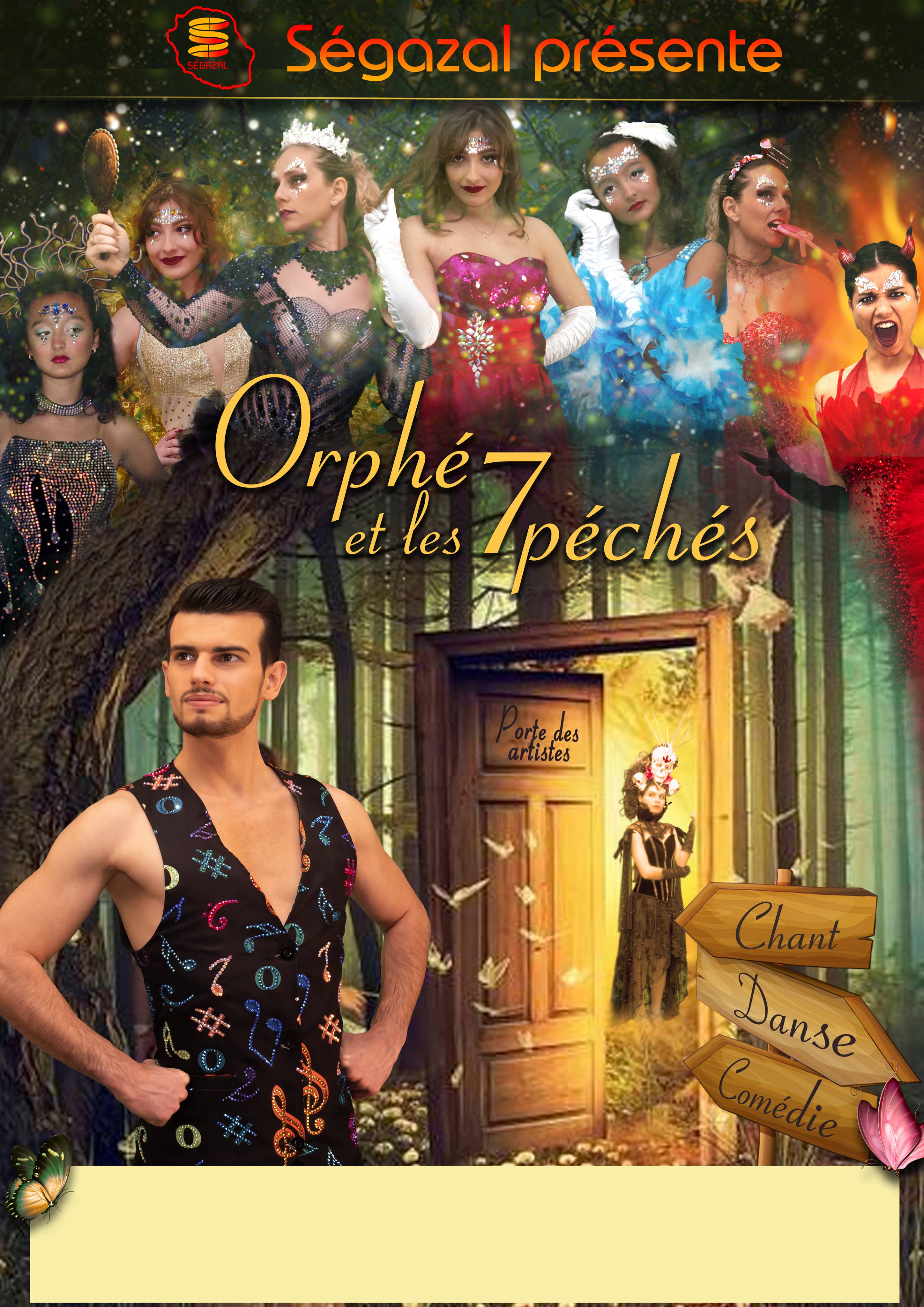 Affiche "Orphée et les 7 péchés"