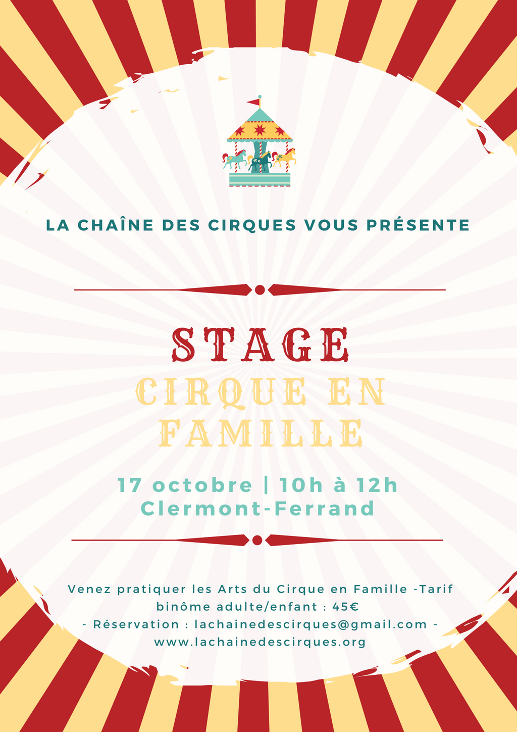 Stage Cirque en Famille - Octobre