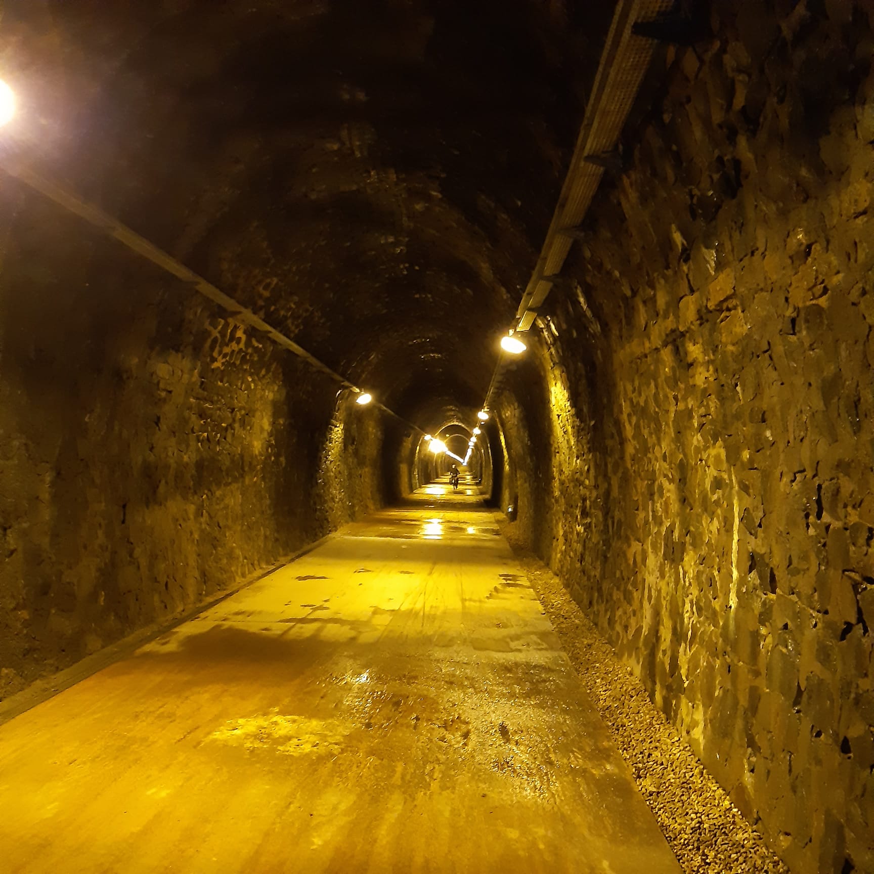 Tunnel du Bois clair (1,6 km), le plus long ouvert aux cyclistes en Europe