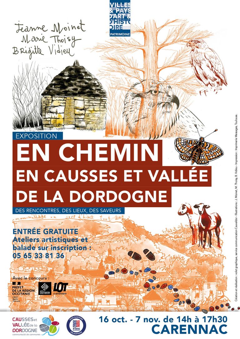 Affiche expo en chemin a4