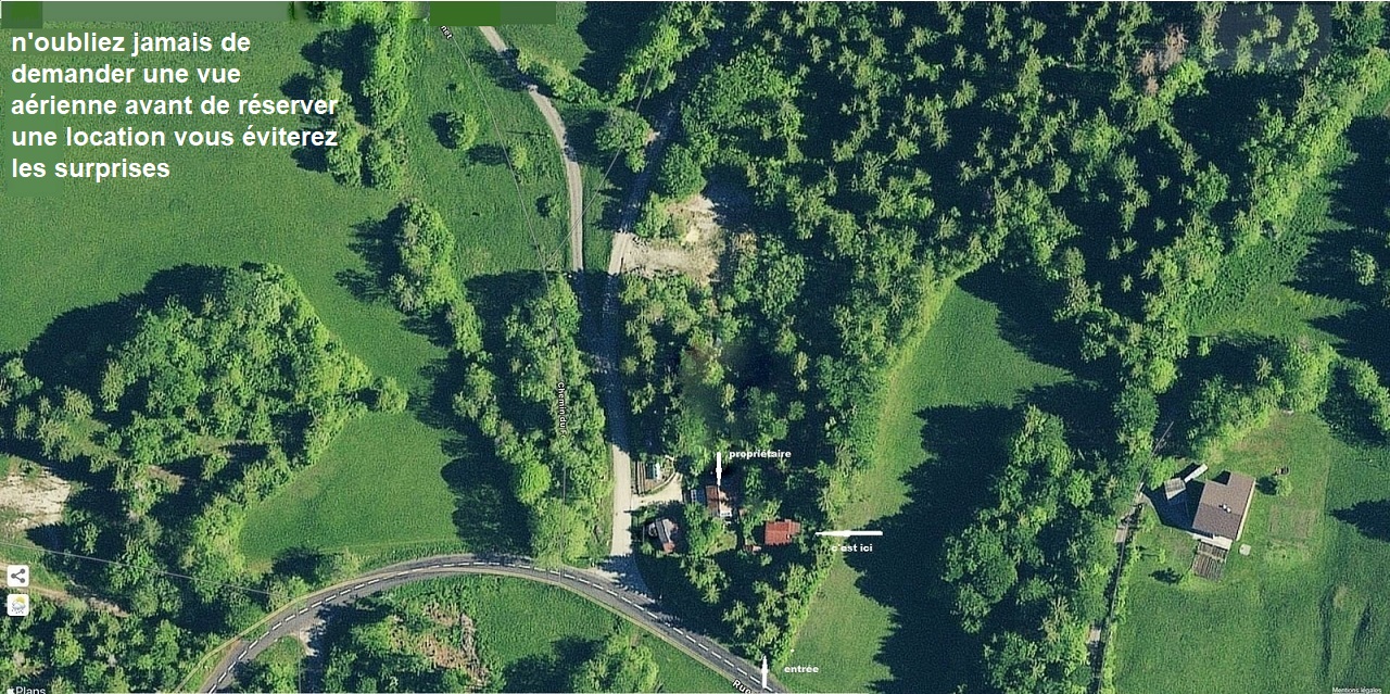 Situation du chalet vue aerienne 001
