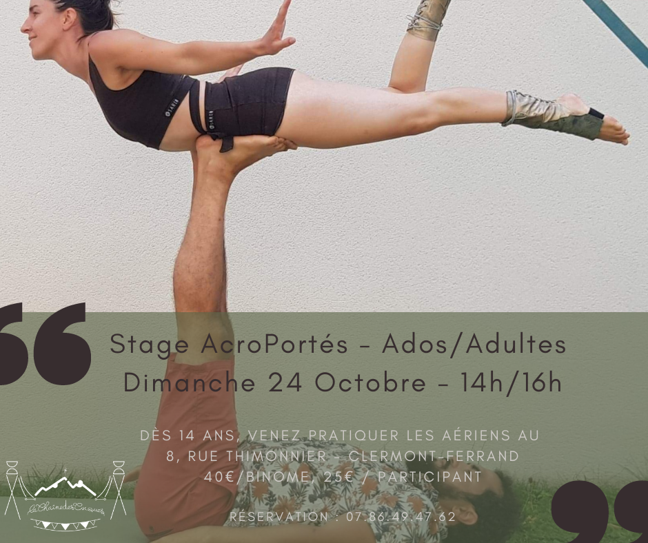 Stage Acrobatie Portés