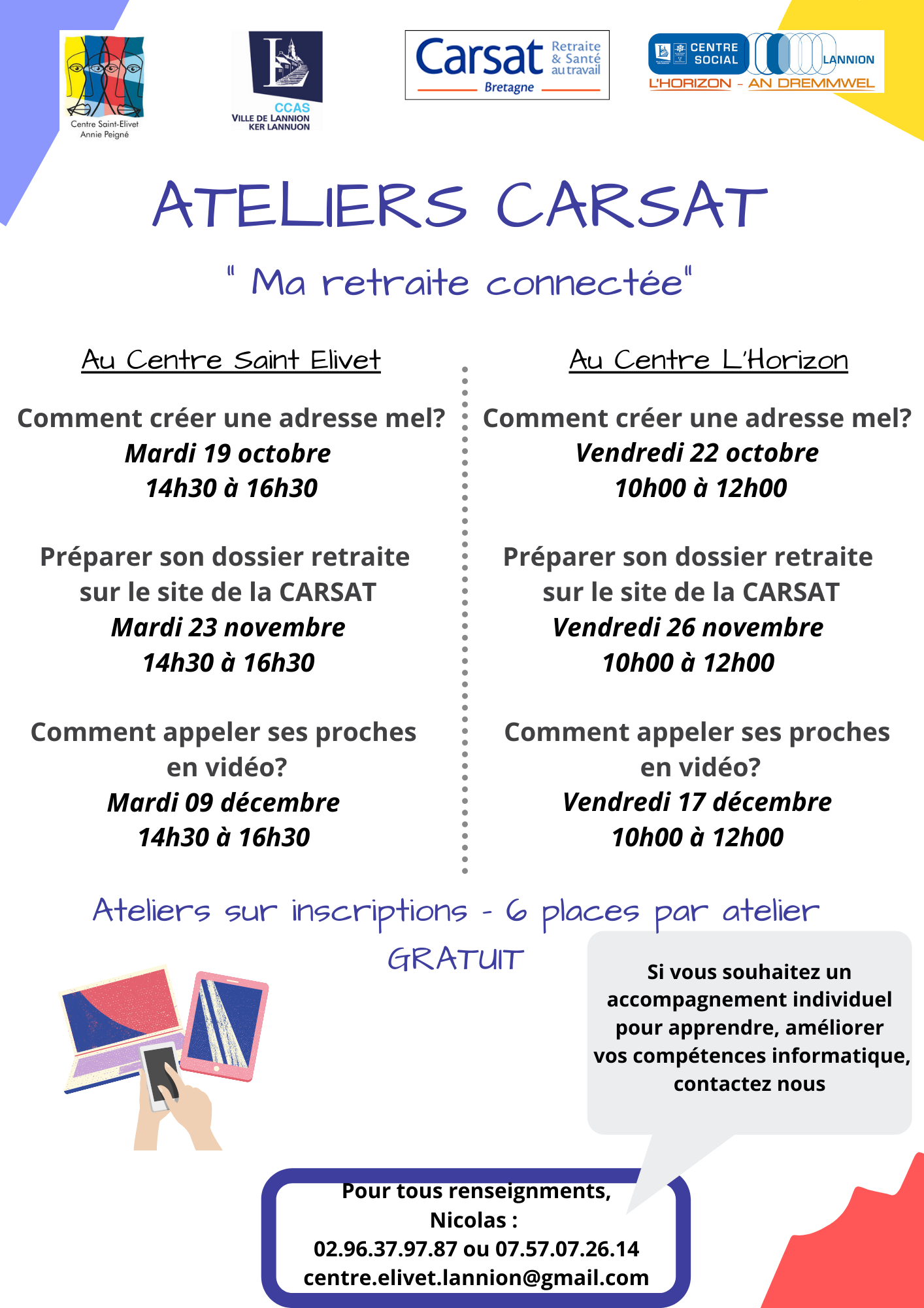 Atelier CARSAT "Ma retraite connectée"