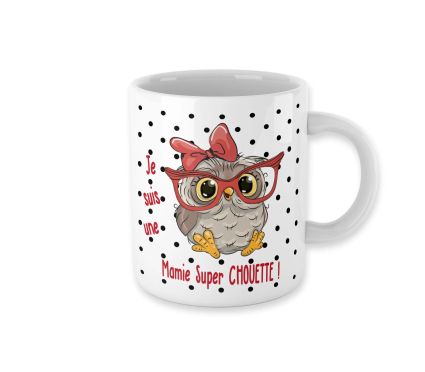 Mockup mug blc mamie super chouette