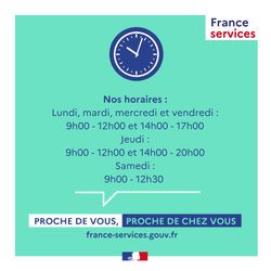 Nos horaires France Services