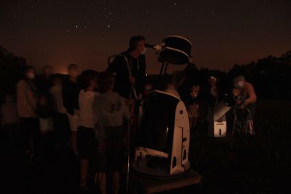 observations au télescope dans le  triangle noir du quercy