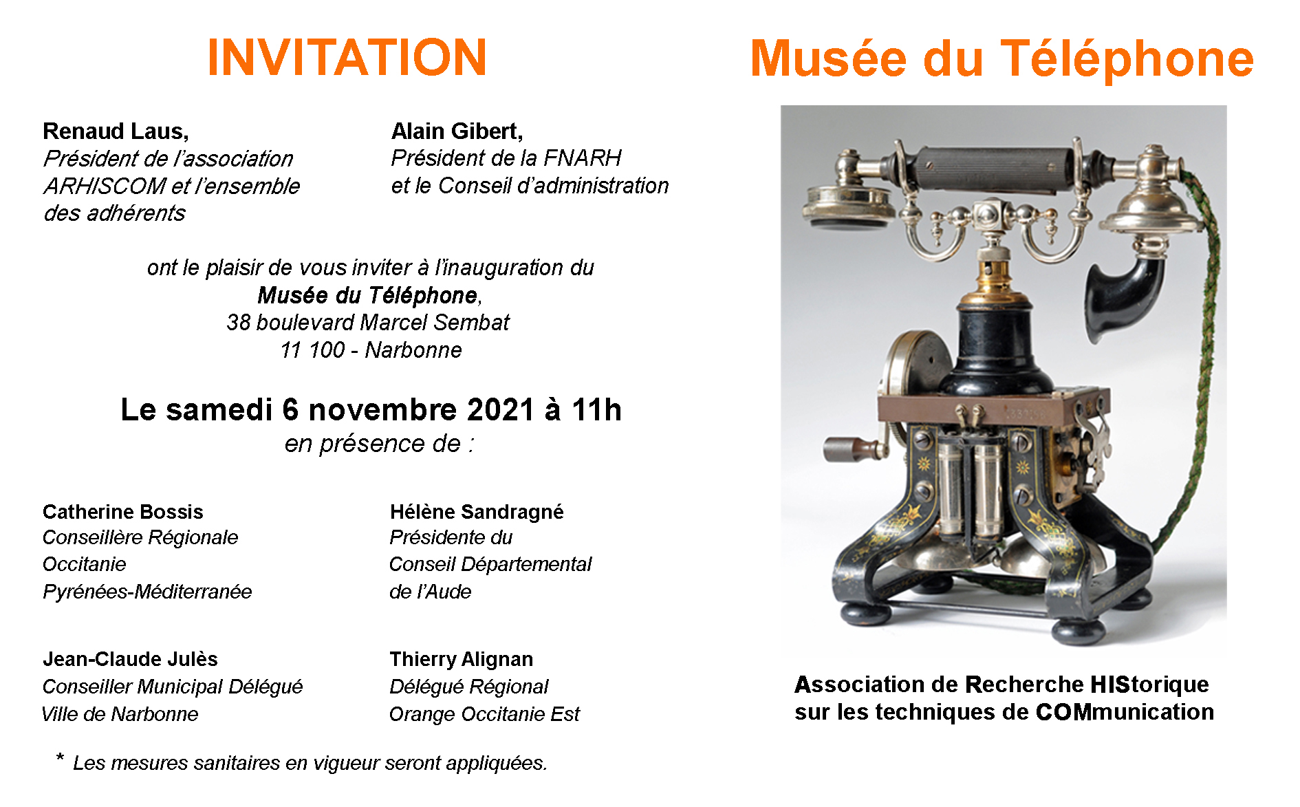 Vous êtes invités !