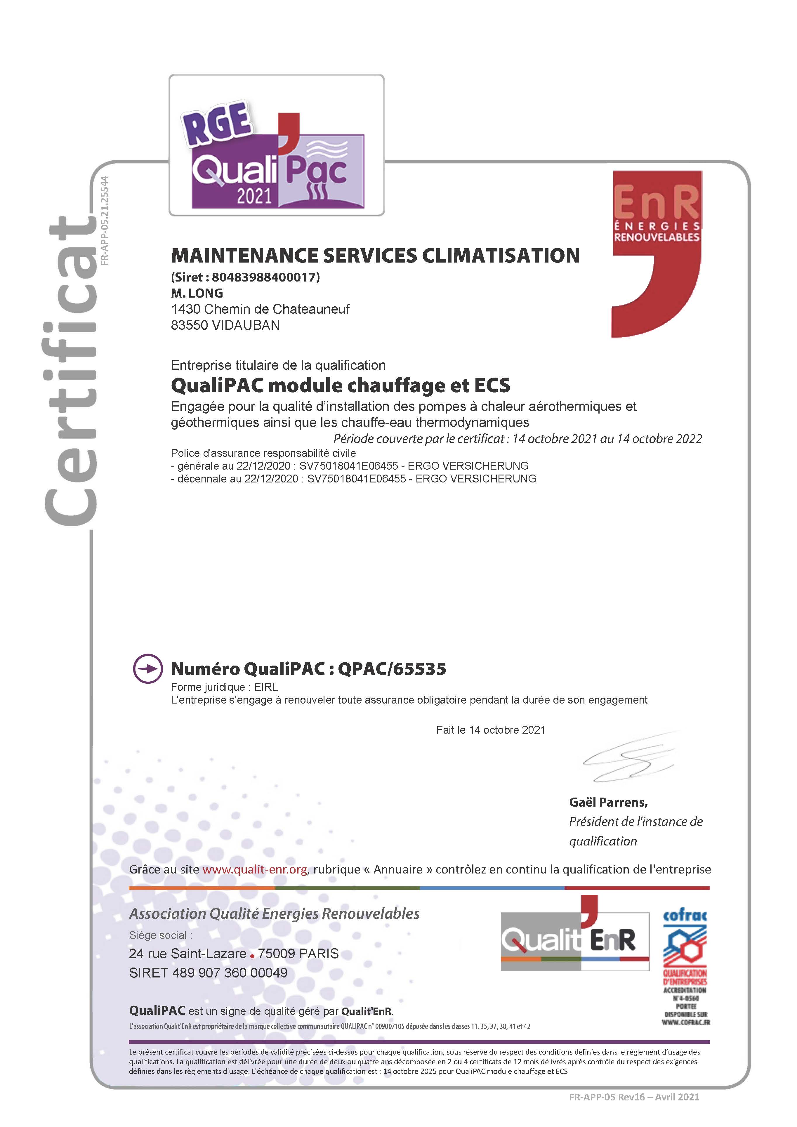 Qualipac-rge